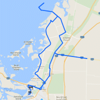 Abu Dhabi Tour 2018 stage 2: Route