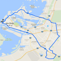 Abu Dhabi Tour 2018 stage 3: Route