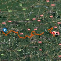 BinckBank Tour 2017 Route 1st stage with details - source: www.sport.be
