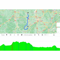 Critérium du Dauphiné 2023, stage 3: interactive map