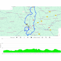 Critérium du Dauphiné 2025, stage 1: interactive map