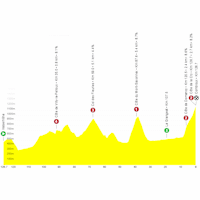 Critérium du Dauphiné 2025, stage 6: profile