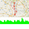 Eneco Tour 2016: Route and profile 6th stage - Riemst (B) - Lanaken (B)- source: www.sport.be