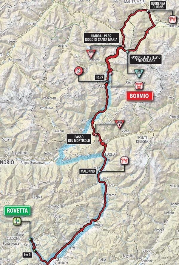Giro 2017 Favourites stage King of the Stelvio