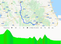Giro d'Italia 2021: interactive map stage 10