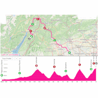 Giro d'Italia 2025, stage 16: interactive map