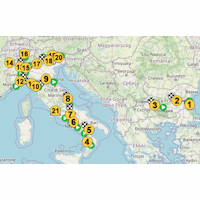 Giro d'Italia 2026: clickable route map