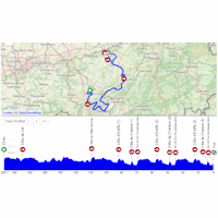 La Flèche Wallonne 2025: interactive map