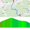 Liège–Bastogne–Liège: Route and profile Col du Rosier (east)