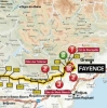 Paris - Nice 2014 Route of stage 6: Saint-Saturnin-lès-Avignon - Fayence
