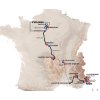 Paris - Nice 2018: All stages - source: GeoAtlas