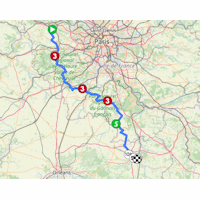 Paris - Nice 2026, stage 2: route