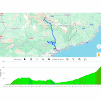 Paris - Nice 2026, stage 7: interactive map