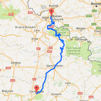 Paris - Roubaix 2017: Route at Google Maps