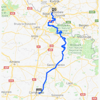 Paris - Roubaix 2019: wind, rain and temperature map