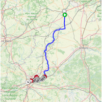 Paris-Tours 2025: route