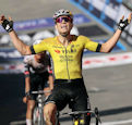 Wout van Aert Giro - Giro 2025: Van Aert triumphs in gravel showdown, Del Toro takes maglia rosa