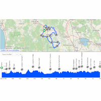 Strade Bianche 2026: interactive map 1