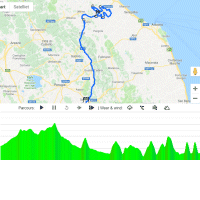 Tirreno-Adriatico 2019: interactive map 4th stage