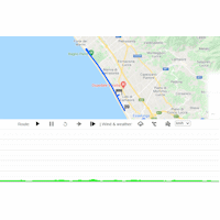 Tirreno-Adriatico 2022: interactive map stage 1