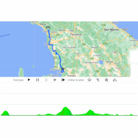 Tirreno-Adriatico 2023, stage 2: interactive map