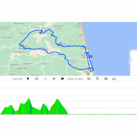 Tirreno-Adriatico 2023, stage 7: interactive map