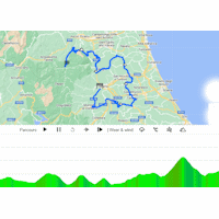 Tirreno-Adriatico 2024, stage 5: interactive map