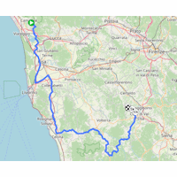 Tirreno - Adriatico 2026, stage 2: route