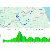 Tirreno-Adriatico 2026, stage 6: interactive map