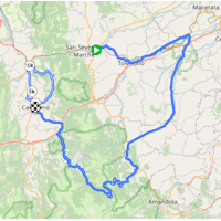 Tirreno - Adriatico 2026, stage 6: route
