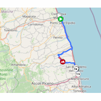 Tirreno-Adriatico 2026, stage 7: route tracker