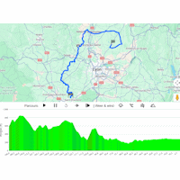 Tour Auvergne-Rhône-Alpes 2026, stage 5: interactive weather map
