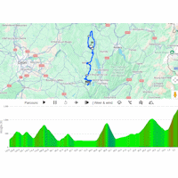 Tour Auvergne-Rhône-Alpes 2026, stage 7: interactive weather map
