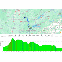 Tour de France Femmes 2026, stage 3: interactive weather map