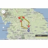 Tour de France 2014 Route stage 1: Leeds - Harrogate - source: woosmap.com / ASO