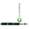 Tour de France 2015 2nd stage: Intermediate sprint in Rotterdam - source: GeoAtlas