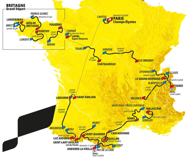 Start Tour De France 2021 Tour De France 2021 Route And Stages