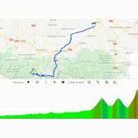 Tour de France 2021: interactive map stage 17