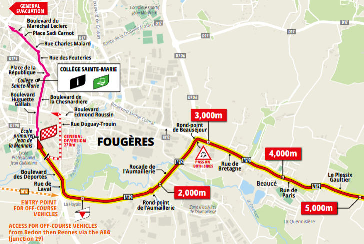 Tour de France 2021 Route stage 4: Redon - Fougères