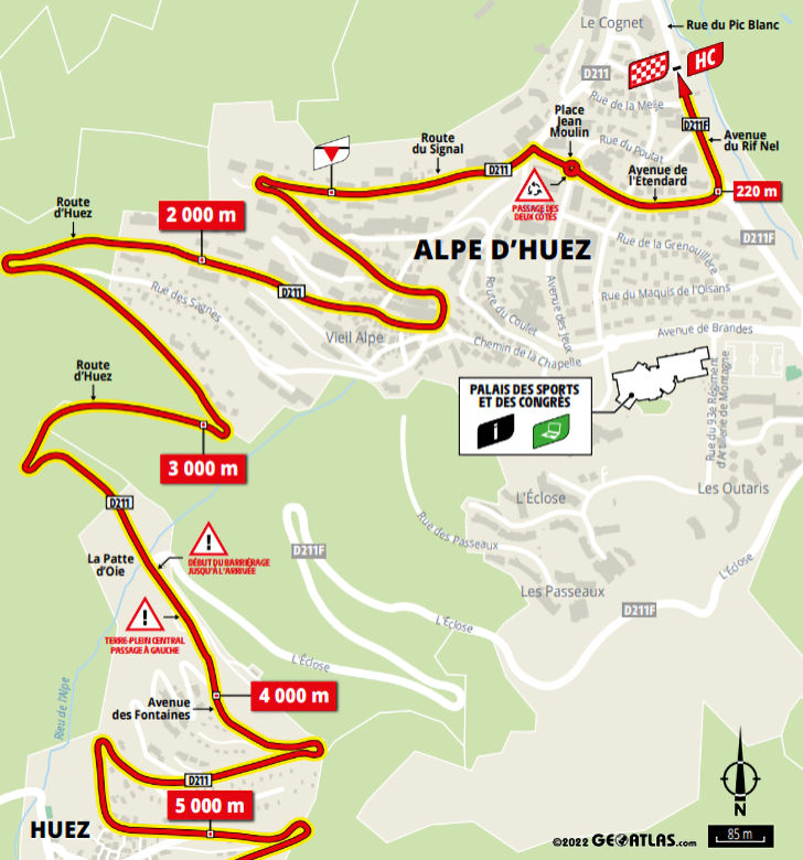 tour de france route stage 12