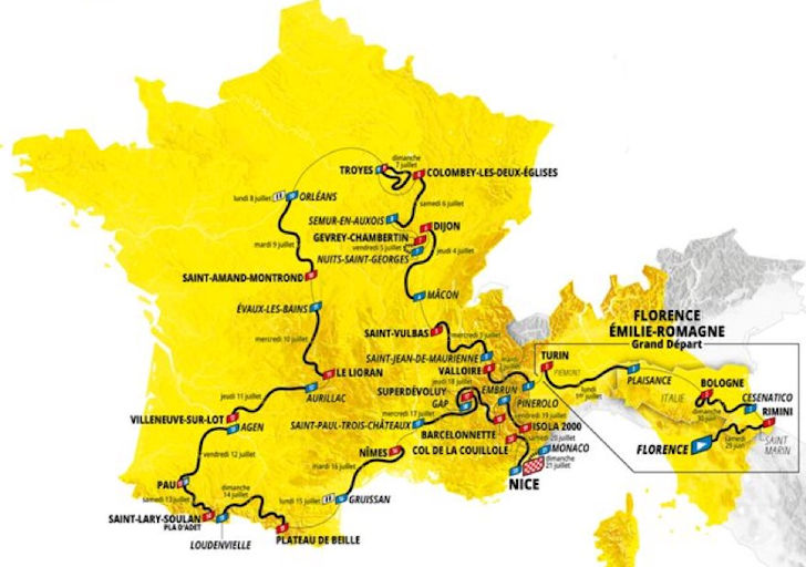Tour de France 2024 Route and stages