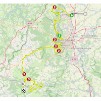 Tour de France 2025, stage 10: route