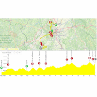 Tour de France 2025, stage 10: interactive map