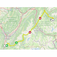 Tour de France 2025, stage 18: route