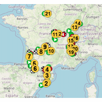 Tour de France 2026: clickable route map