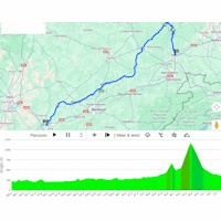 Tour de France 2026, stage 13: interactive map