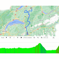 Tour de Romandie 2024, stage 2: interactive map