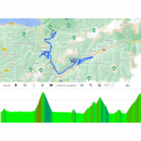 Tour de Romandie 2024, stage 4: interactive map