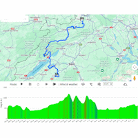 Tour de Romandie 2025, stage 1: interactive map