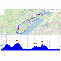 Tour de Romandie 2025, stage 2: interactive map